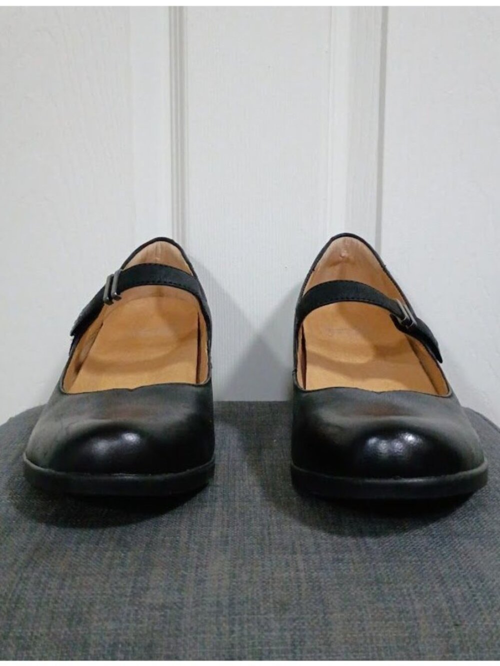 Dansko Black Mary Jane Leather Block Heel Shoes Size 10/41 Elegant - Picture 8 of 10